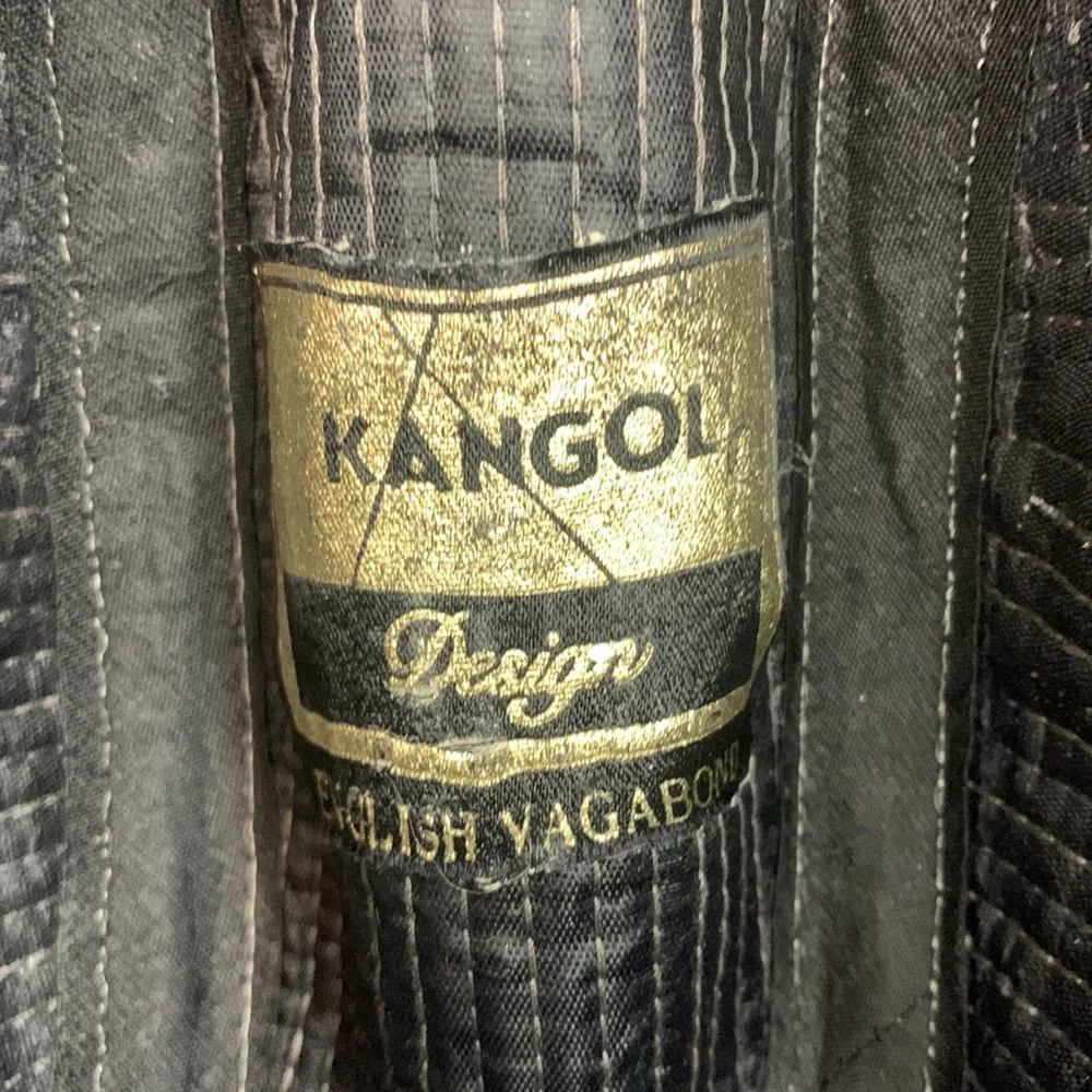 Vintage KANGOL DESIGN English Vagabond Fedora wool hat size Medium - Picture 8 of 17